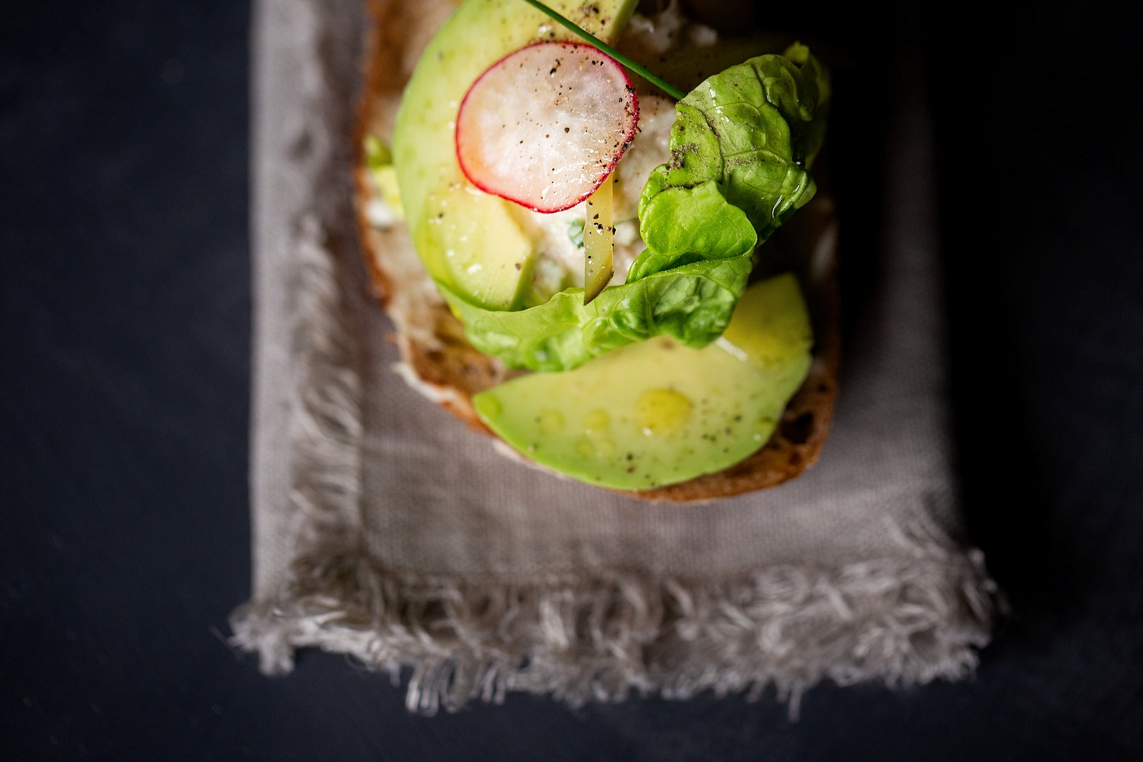 OPEN CRAB SANDWICH ON HAMBLETON SOURDOUGH