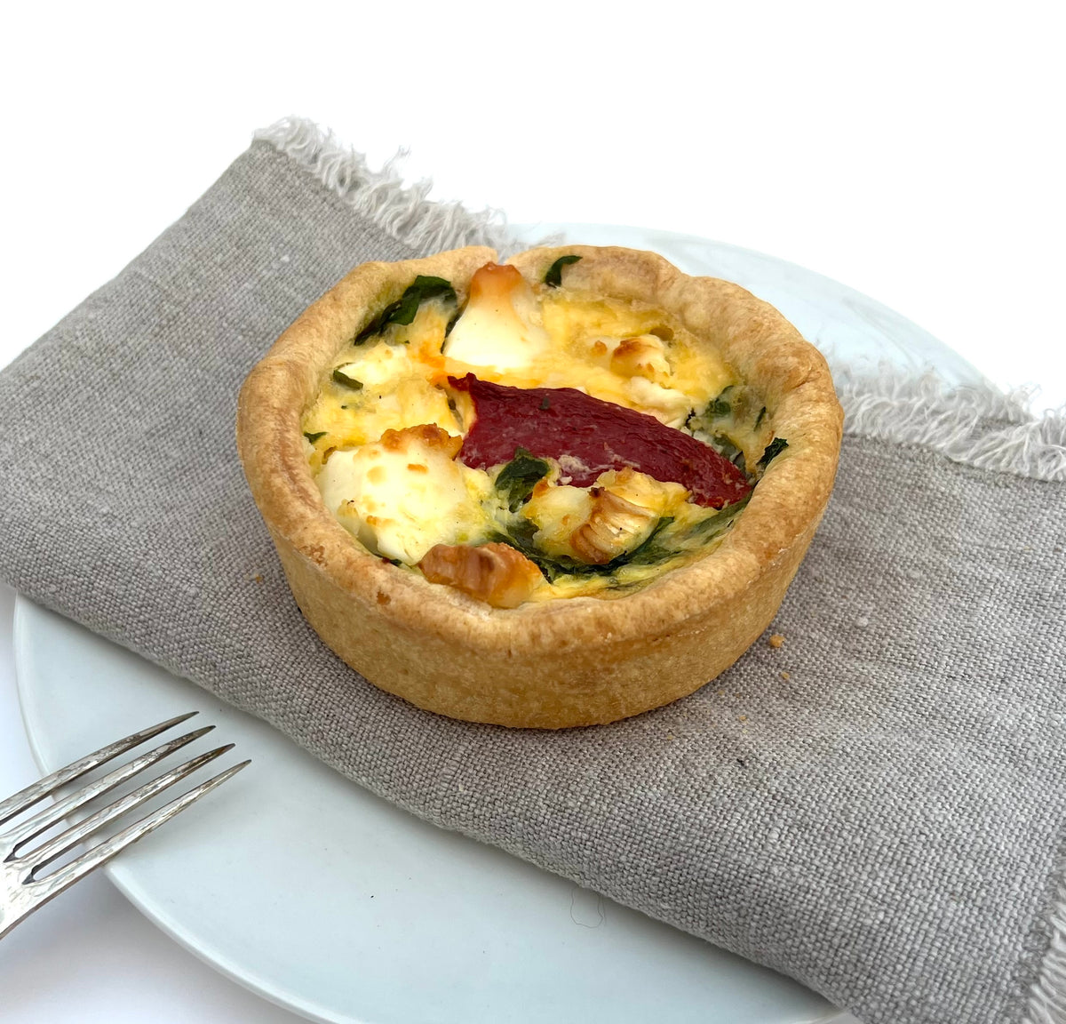 Red Pepper, Tomato & Goats Cheese Tart